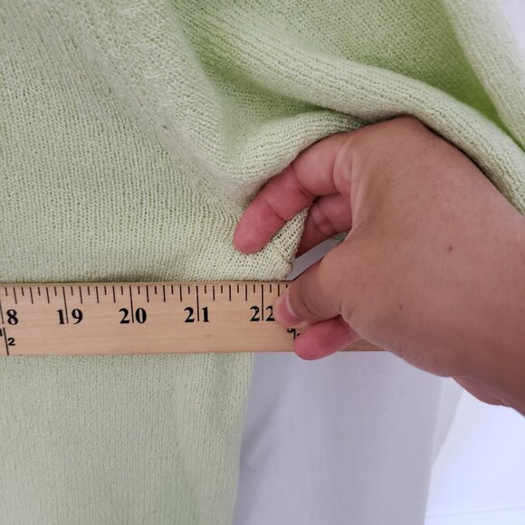 Carolyn Taylor Woman Light Green Collar V Neck Short Sleeve Shirt Blouse Size 2X - Picture 5 of 10